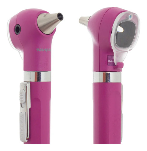 Estuche De Diagnostico De Otoscopio + Oftalmoscopio Purpura