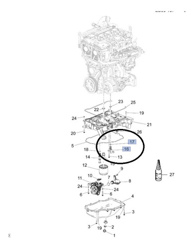 Válvula Solenoide Bomba De Aceite Tracker 1.2 2021-2022