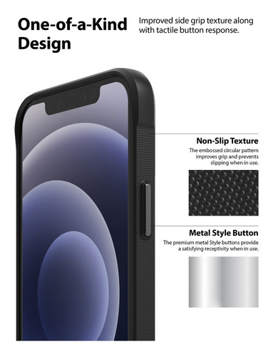 Imagen 2 de 6 de Funda iPhone 12 & 12 Pro 6.1 Ringke Onyx Original Anti Impac