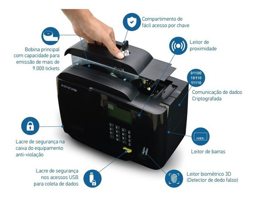 Relógio De Ponto Biométrico Madis