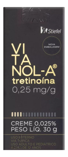 Vitanolla 0,25mg Creme Otimo Manchas Melasma Acne Estria 30g Todo Tipo De Pele Noite