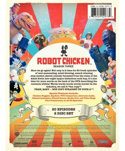 Robot Chicken Dvd Temporada 3 - Animación Stop-motion
