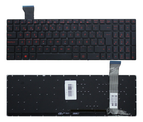 Teclado Asus Gl552vw Gl752v N750j N750jk N750jv Q550l