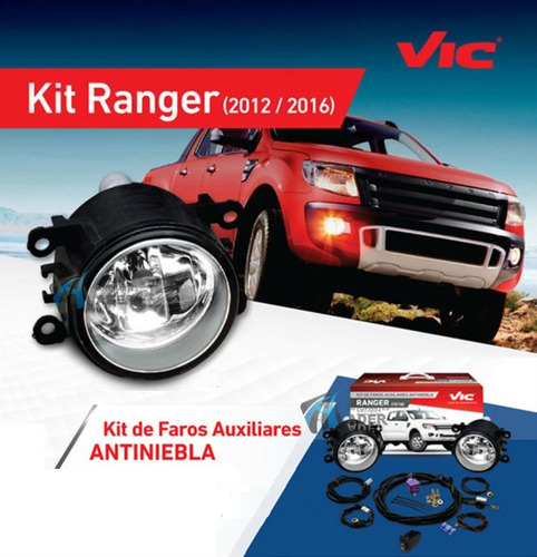 Kit Faro Auxiliar Ford Ranger 2012 A 2016 Original Vic