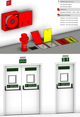 Revit Template Projeto Contra Incêndio + Hidrossanitário