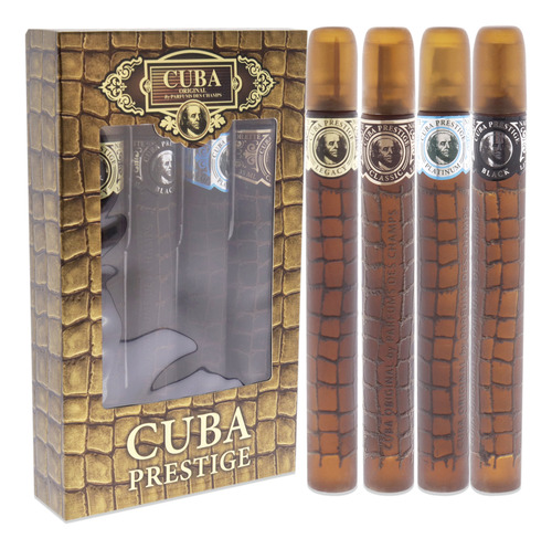 Set De Regalo Cuba Prestige By Cuba Para Hombre De 4 Piezas,