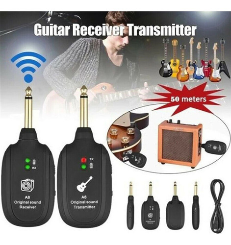 Transmisor Pick Up Violin Uhf A8 Inalámbric O Para Guitarra
