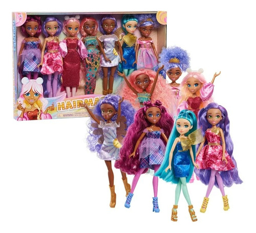 Hairmazing Fashion Dolls Set 7 Muñecas 