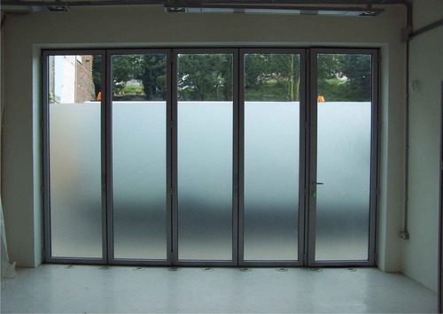 Imagen 3 de 6 de Film Autoadhesivo Esmerilado Baño Vidrio Ventana 61cm Contac
