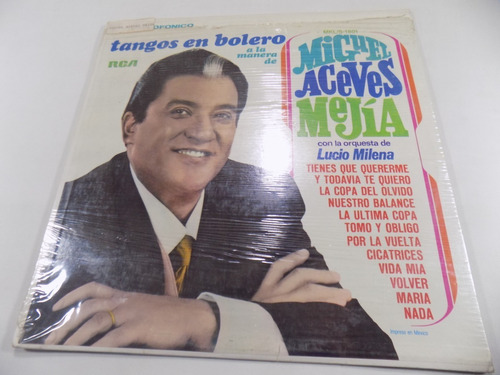 Miguel Aceves Mejía Tangos En Bolero Lp México Latín 1968