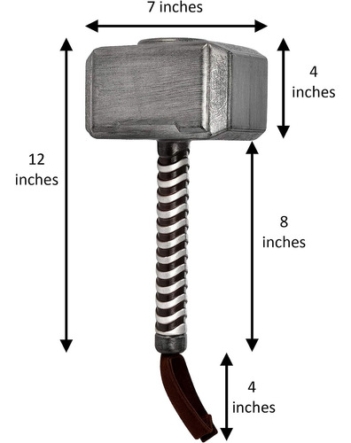 Rubies Marvel Avengers: Endgame Mjolnir Hammer Accesorio Par