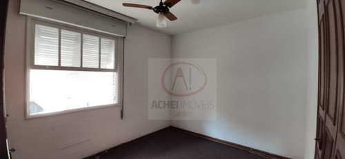 Apartamento Com 3 Dormitórios, 2 Banheiros, 1° Andar, 1 Vaga Fechada, 120 M² - Venda Por R$ 455.000 - Embaré - Santos/sp - Ap10341