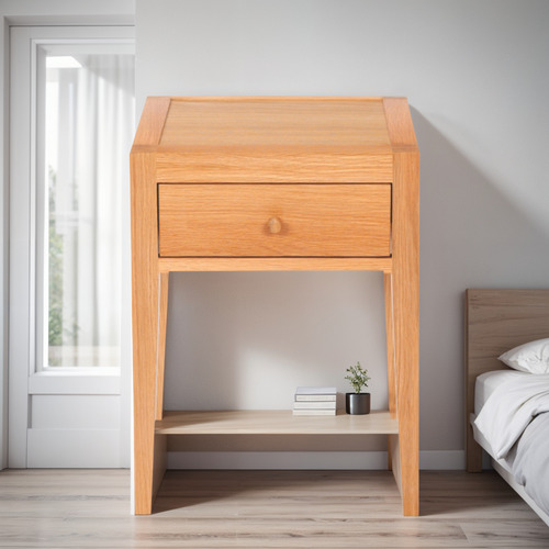 Velador ,mesa De Noche,madera Tornillo,modelo Vlr 8