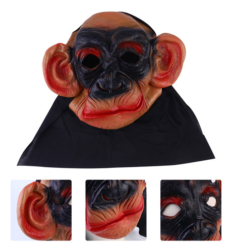 Máscara De Gorila Para Adultos Con Accesorios De Halloween
