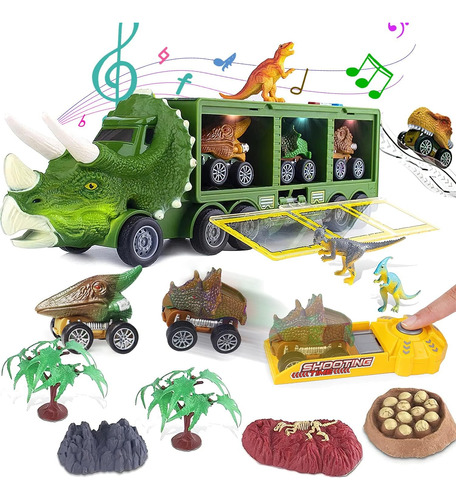 Juguete Vehículo Transportador Dinosaurio Para Niños Regalos