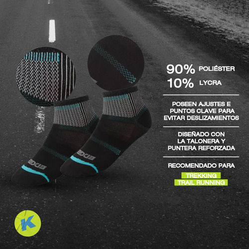 Medias Deportivas Trekking Trail Senderismo Running Edge