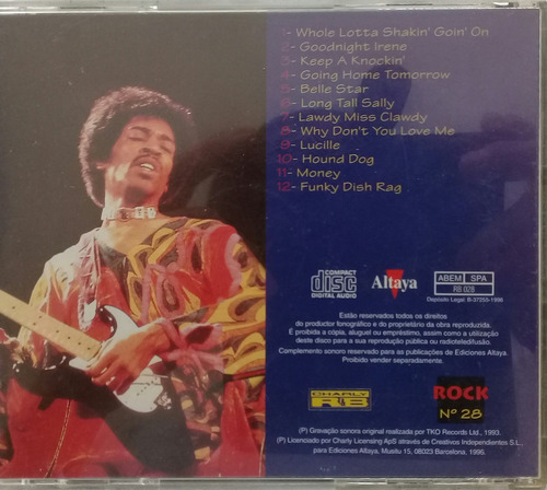 Cd Little Richard E Jimi Hendrix -keep A Knockin' (Usado)