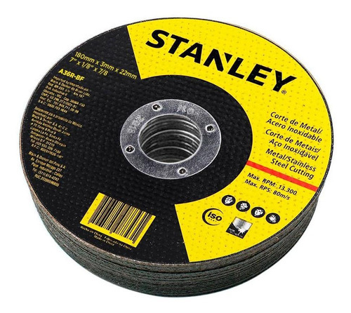 Disco De Corte Abrasivo Metal 7 X3mmx7/8  Stanley