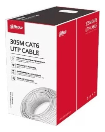 Cable Utp Cat6 Dahua 100% Cobre Interior X 10 Mts Blanco