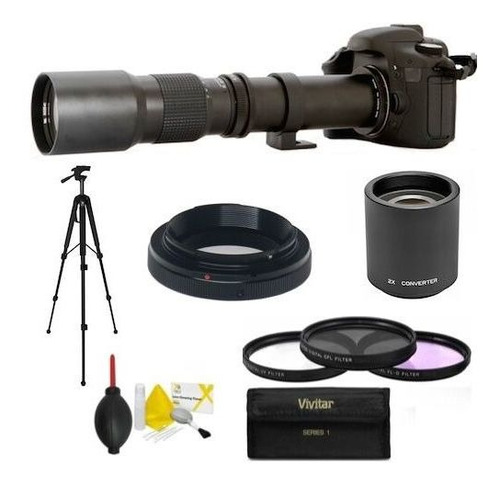 Imagen 2 de 8 de Lente 500mm / 1000mm Para Panasonic Lumix Gh5 Gh4 Gh3 Gx8...