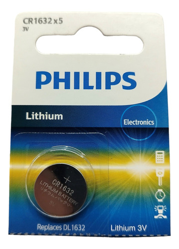 Bateria 3v Litio Philips - Cr1632