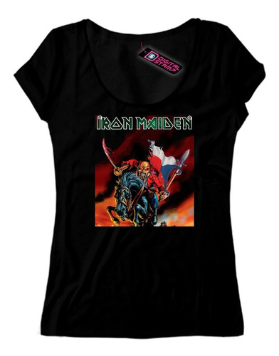 Remera Mujer Iron Maiden 14 Digital Stamp Dtg Premium