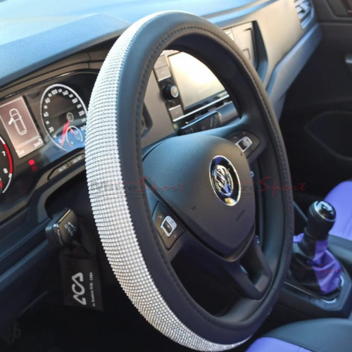 Cubre Volante Brillos+ C/cint.+ C/pal. Violeta- Vw Up