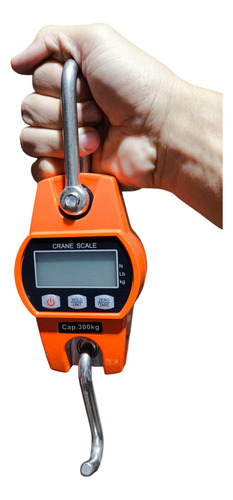 Balanza Dijitales Comerciales 300kg Pantalla Lcd Naranja