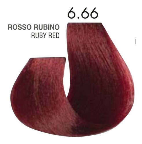 Tinte Vegano Hs Milano Rojo Rubi 6.66 100gr