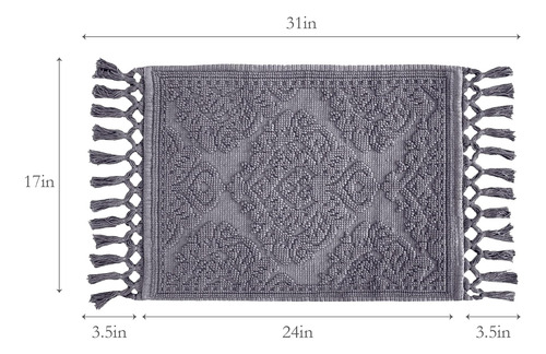 Jean Pierre - Ricardo Bath Mat, Alfombras De Baño Marginadas