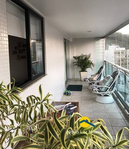 Imagem 2 de 15 de Excelente Apartamento Em Icaraí, Frente, Sol Da Manhã Com 145 M²,. - 117