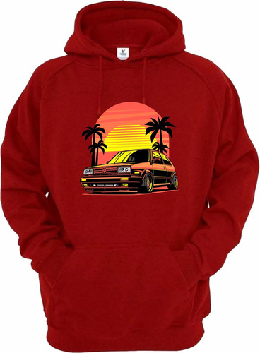 Sudadera Diseños Golf Vw Atardecer Y Carrera