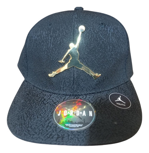 Gorra Jordan Infantil Original Negro S Geométrico