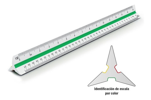 Escalimetro Escalas Altas 30 Cm .plantec(4505)