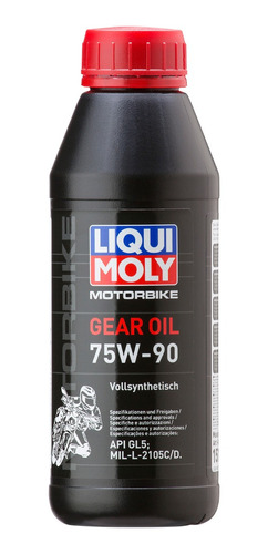 Motor Gear Oil 75w90 500ml Aceite P/motos Alto Rendimiento