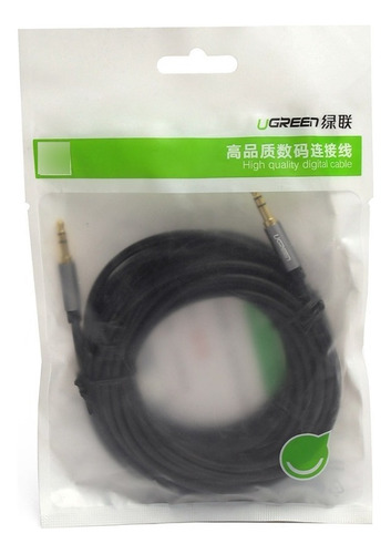 Cable De Audio Estéreo P2 Negro Con 5 Metros Ugreen