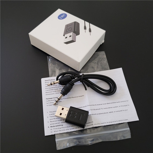 Transmisor Receptor Mini Usb Bluetooth 5.0 Pc Notebook