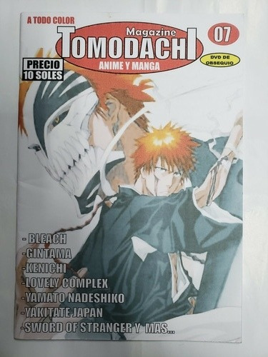 Revista Anime Y Manga Tomodachi # 7 + Dvd