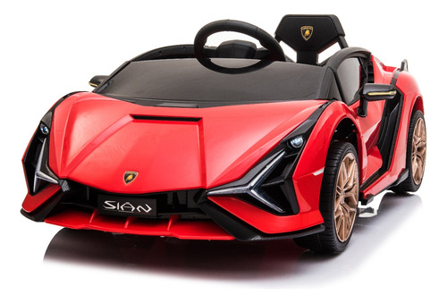 Carro Para Crianças Elétrico C Controle Lamborghini Sian 6v Cor Vermelho