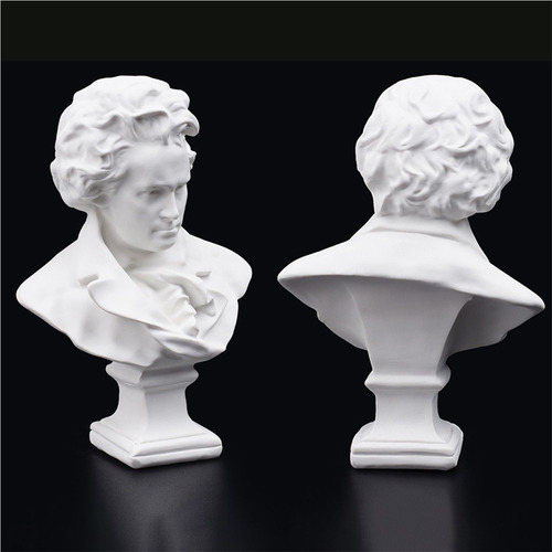 , Réplica De Estátua De Busto De Resina Beethoven De 6