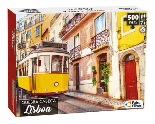 Quebra-cabeça Lisboa Portugal 500 Peças Dificil Adulto Idoso