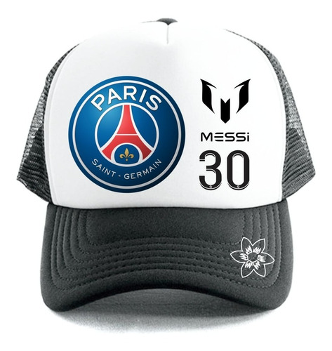 Gorra Messi Paris Personalizada Sublimado Con Tu Logo  