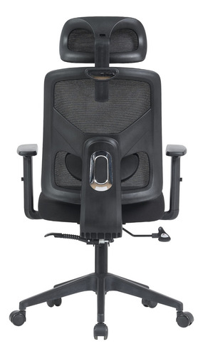 Cadeira Ergonômica Escritório Presidente Mesh Sistema Relax Cor Preto Material Do Estofamento Tecido
