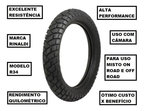 Pneu Rinaldi Traseiro 120/80-18 R34
