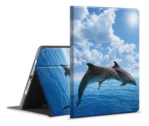 Funda Para iPad Generacion Diseño Animal Delfin Marino Golpe