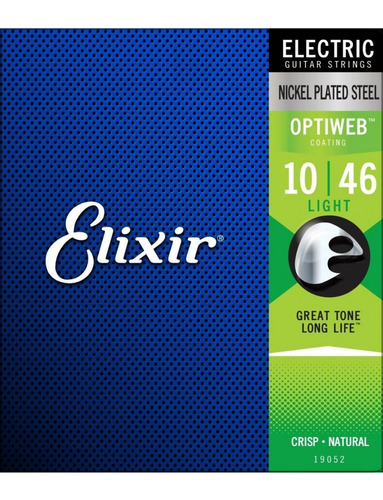 Cuerdas Para Guitarra Eléctrica 10-46 Optiweb 19052 Elixir