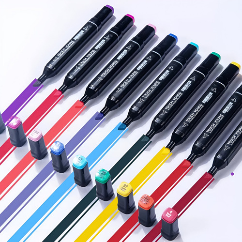 Set De Marcadores Touch Doble Punta X120 + Pdf Para Pintar