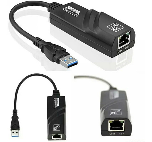 Adaptador Externo Ethernet Lan Rj45 Usb 3.0 10/100/1000 Mbps