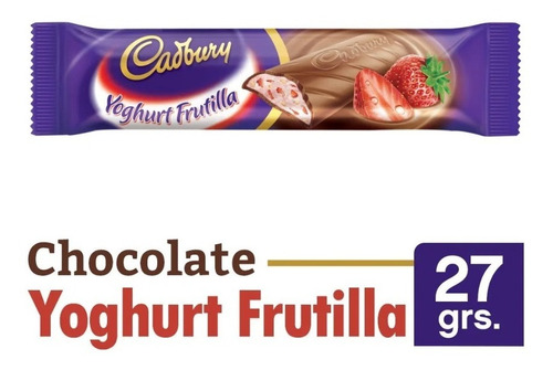 Imagen 1 de 1 de Caja Cadbury Yoghurt Frutilla X 27 G X 12 U - Lollipop