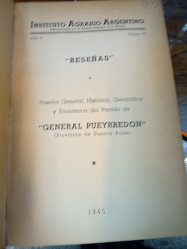 Imagen 2 de 6 de Reseña Histórica Geográfica Partido Gral. Pueyrredón 1945